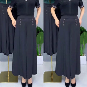 Pleated Wide Leg Pants