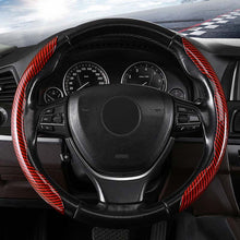 Load image into Gallery viewer, Universal Laser Carbon Fiber Pattern Steering Wheel Cover