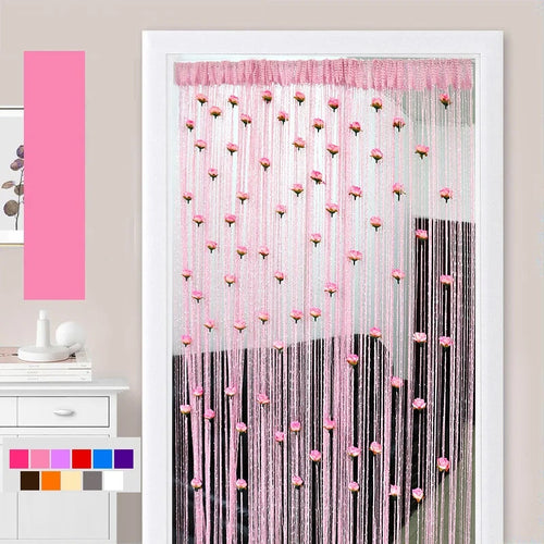 Rose Thread Door Curtain