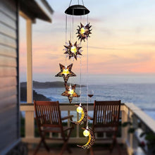 Load image into Gallery viewer, Sun Moon Star Solar Hanging Lights