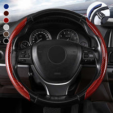 Load image into Gallery viewer, Universal Laser Carbon Fiber Pattern Steering Wheel Cover