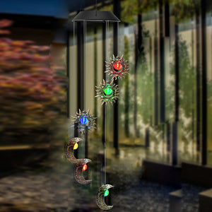 Sun Moon Star Solar Hanging Lights