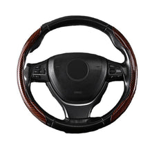 Load image into Gallery viewer, Universal Laser Carbon Fiber Pattern Steering Wheel Cover