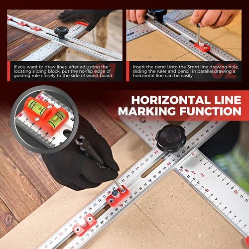 4 in 1 Drilling Positioning Ruler（🔥free shipping）