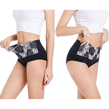 Load image into Gallery viewer, ✅High Waist Cotton Print Flower Briefs