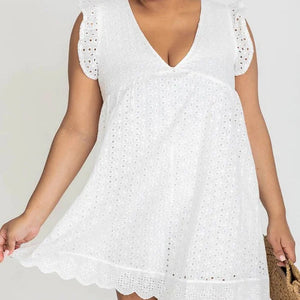 California Lace Dress Romper