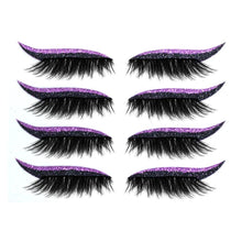 Load image into Gallery viewer, Reusable Eyeliner And Eyelash Stickers 2 in 1 (4 Pairs)