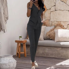 Load image into Gallery viewer, Sexy Vest Pencil Pants Two Piece Set