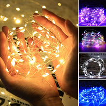 Load image into Gallery viewer, Christmas USB remote control copper wire light string