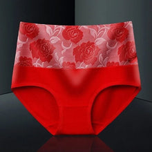 Load image into Gallery viewer, ✅High Waist Cotton Print Flower Briefs