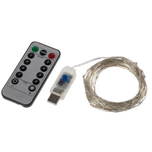 Load image into Gallery viewer, Christmas USB remote control copper wire light string